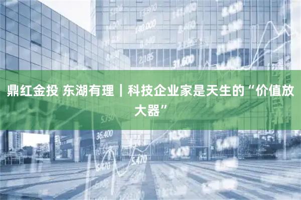 鼎红金投 东湖有理｜科技企业家是天生的“价值放大器”